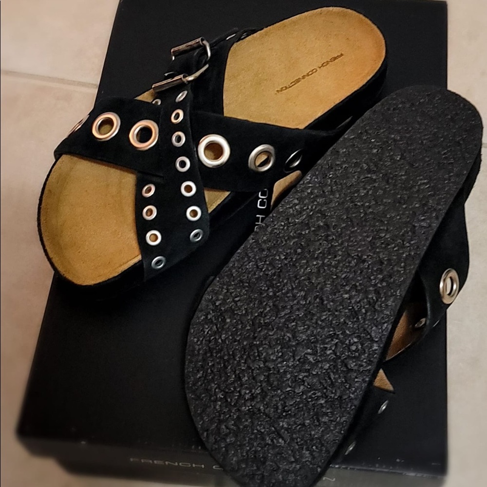 French Connection leather sandals